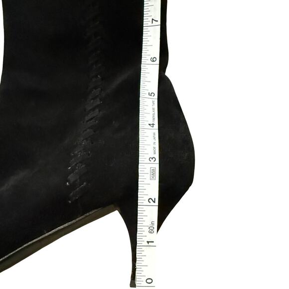 Prada Black Suede Kitten Heel Ankle Boots – Size 40.5 - Picture 8 of 10